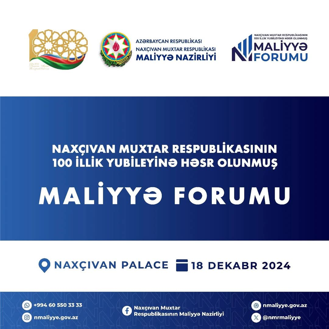 Naxçıvanda “Maliyyə Forum”u keçiriləcək