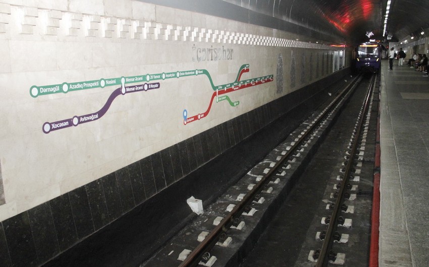 Bakı metrosunda ilk dəfə dəmir-beton bloklar tətbiq edilib