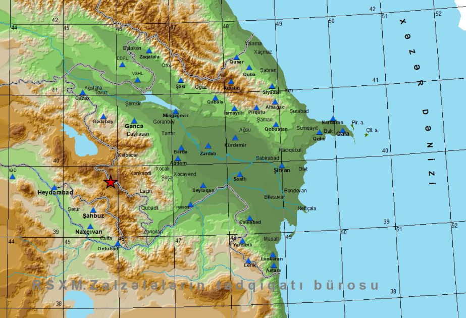 Azərbaycan-Ermənistan sərhədində ardıcıl zəlzələlər baş verib