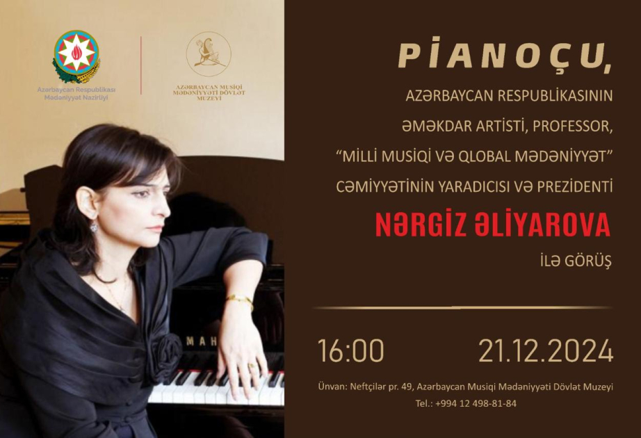 Muzey Mərkəzində pianoçu Nərgiz Əliyarova ilə görüş olub