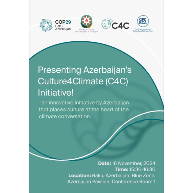 COP29 çərçivəsində Mədəniyyət Nazirlərinin 2-ci Yüksək Səviyyəli Görüşü keçiriləcək