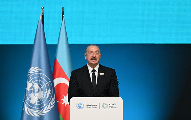 Prezident İlham Əliyev: Kiçik ada ölkələrinin üzləşdiyi problemlərin aradan qaldırılması Azərbaycanın COP29-da göstərdiyi səylərin mərkəzindədir (TAM NİTQ)