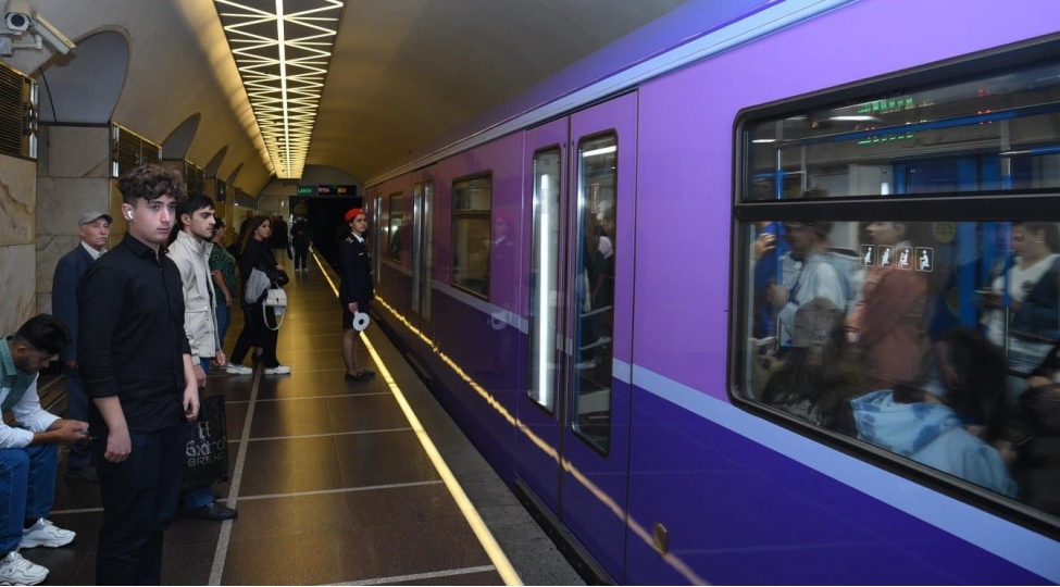 Azərbaycanda metrodan istifadə edənlərin sayı artıb