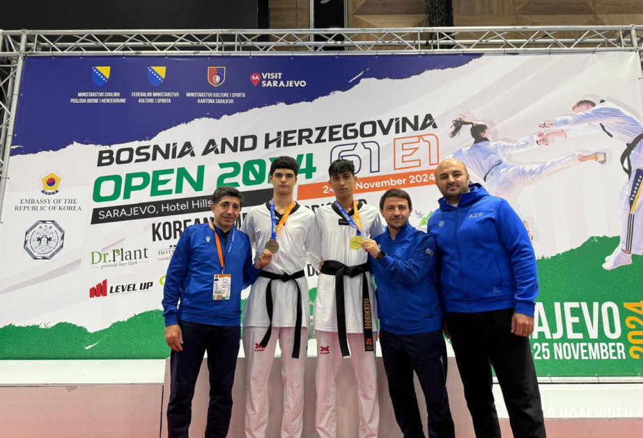 Azərbaycan taekvondoçuları beynəlxalq turnirin ilk günündə iki medal qazanıblar