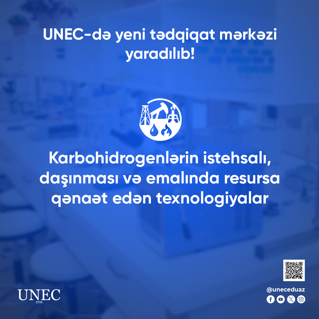 UNEC-də yeni tədqiqat mərkəzi yaradıldı