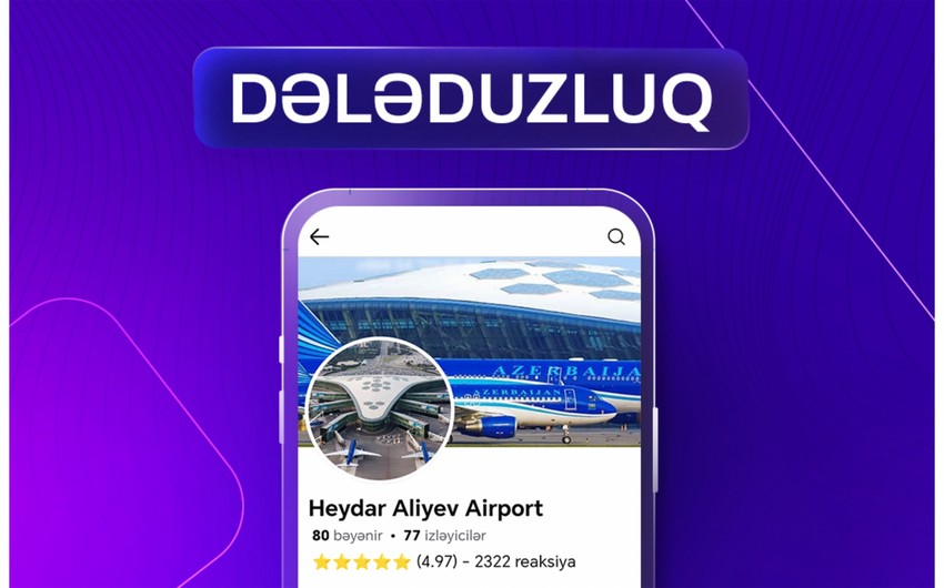 Diqqət: Heydər Əliyev Beynəlxalq Aeroportunun adından saxta kampaniyalar var