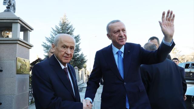  Ərdoğan MHP lideri Bahçeli ilə görüşüb