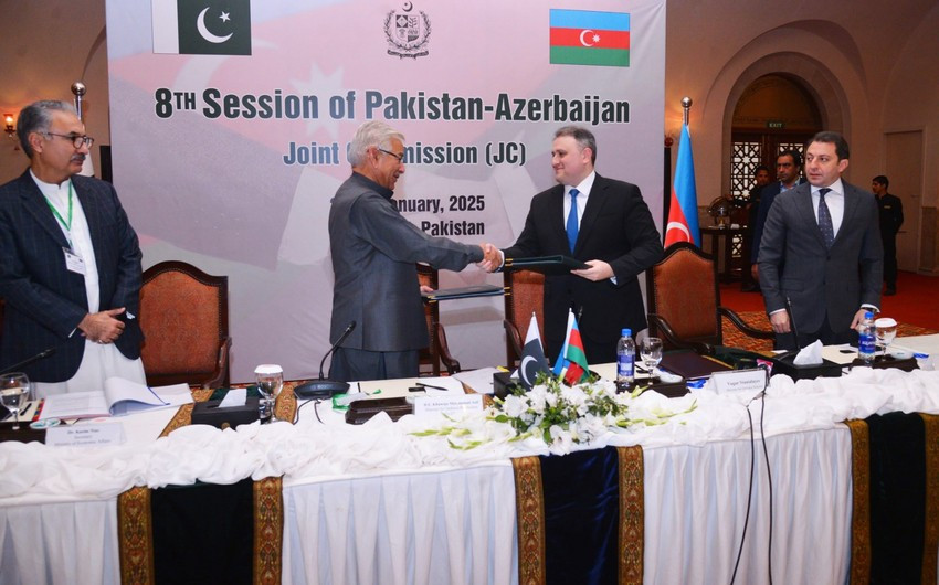 Azərbaycan - Pakistan Hökumətlərarası Birgə Komissiyasının VIII iclasının yekun Protokolu imzalanıb