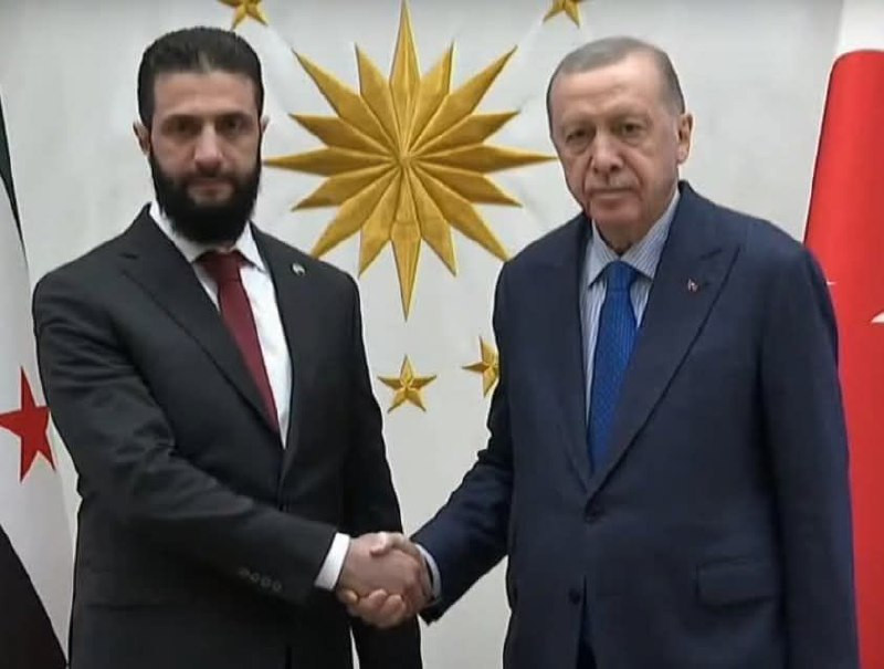 Ərdoğan və Əhməd Əş-Şaara arasında görüş başlayıb
