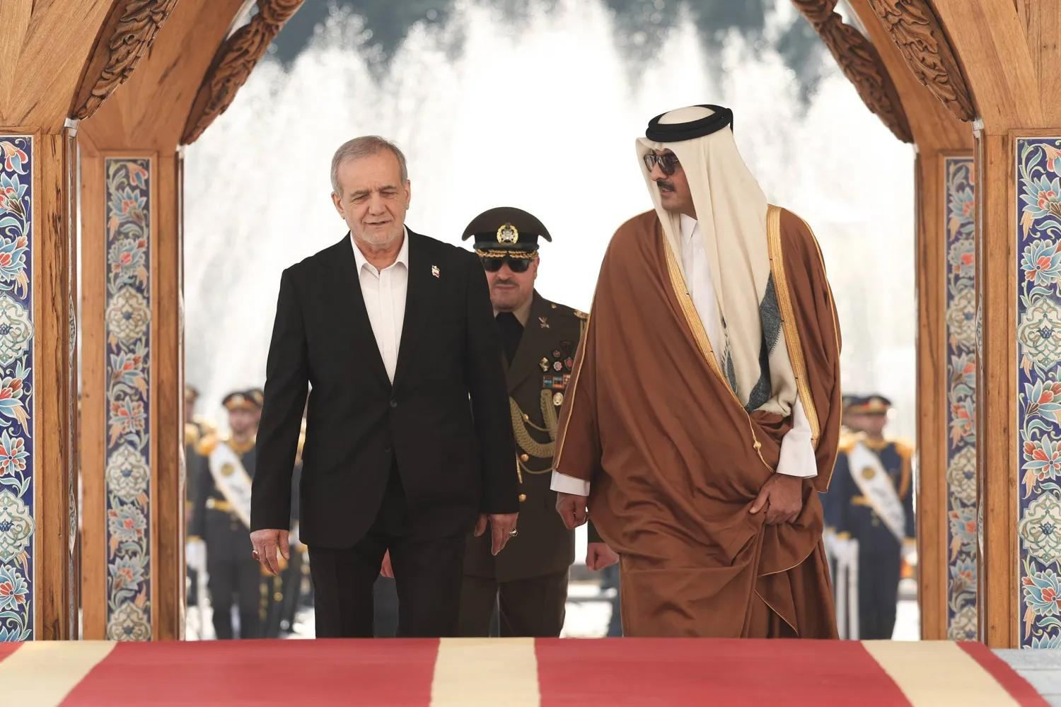 Qətər əmiri Tehranda İran rəhbərliyi ilə görüşlər keçirib