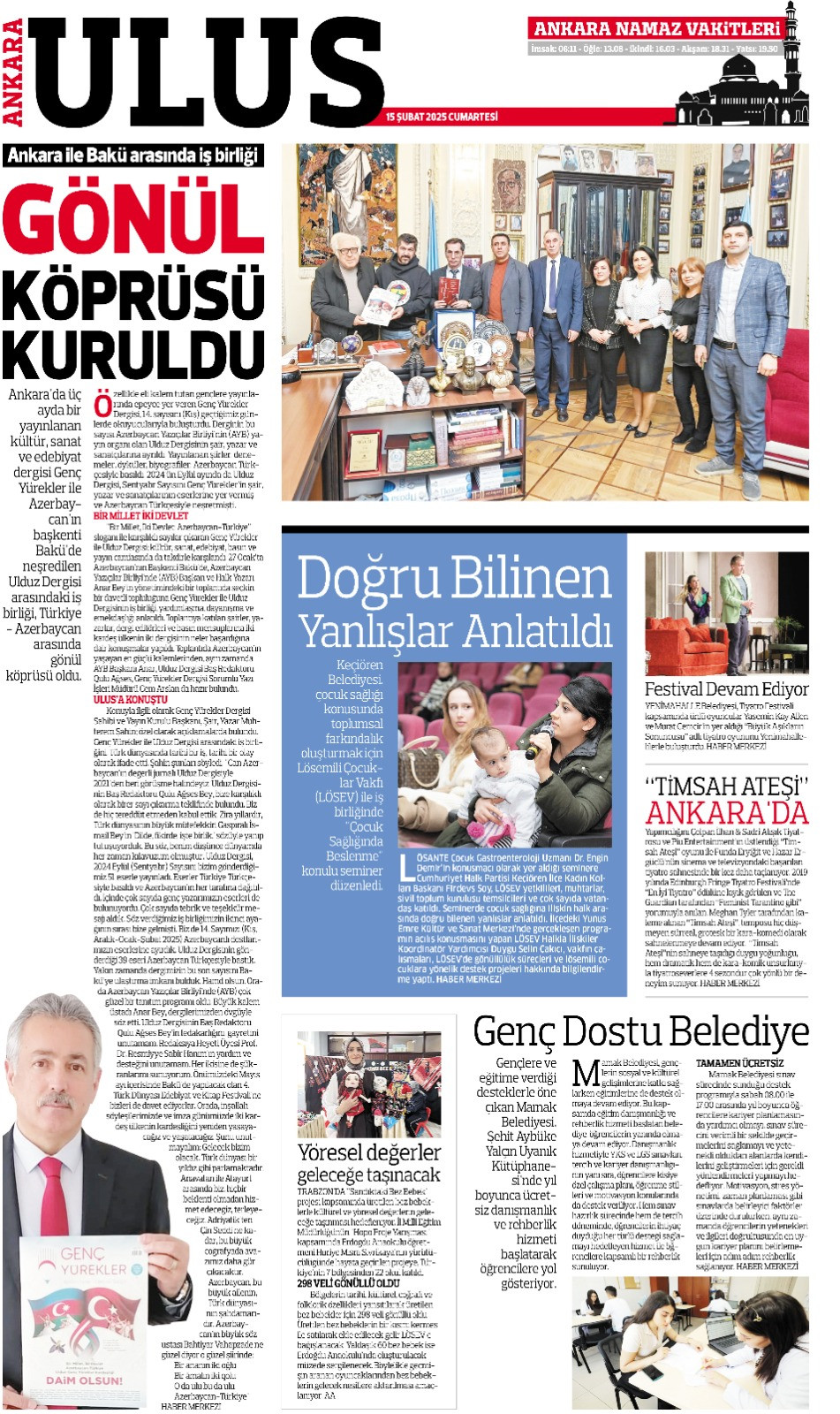 “Ulduz”-“Genç Yürekler” dərgiləri arasında əməkdaşlıq davam edəcək!