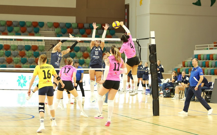 Qadın voleybolçular arasında Azərbaycan Yüksək Liqasında XV turun oyunları keçirilib