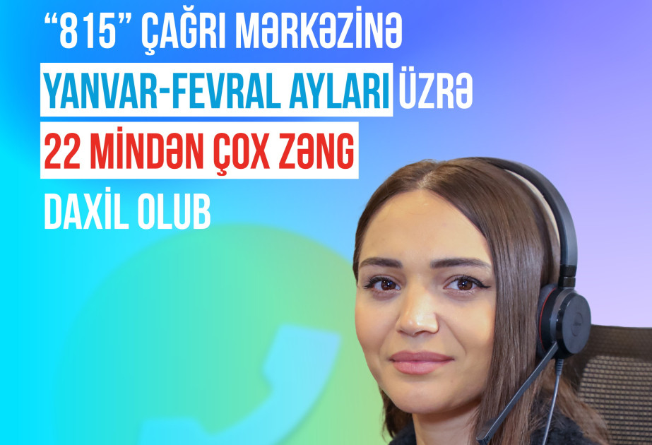 TƏBİB: “815” Çağrı Mərkəzinə yanvar-fevral ayları üzrə 22 mindən çox zəng daxil olub