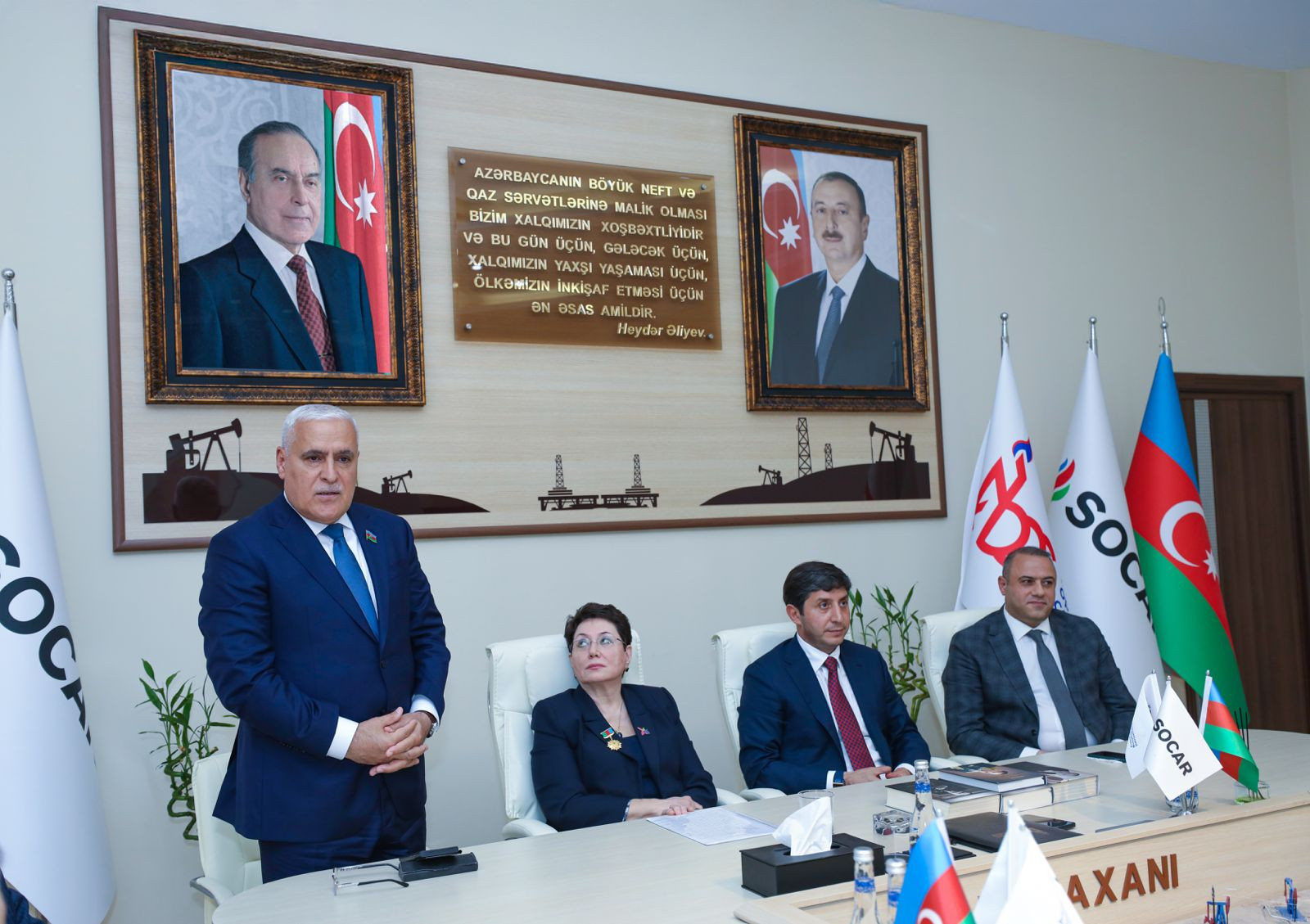 Balaxanıda Heydər Əliyevin 102-ci ildönümü qeyd edilib