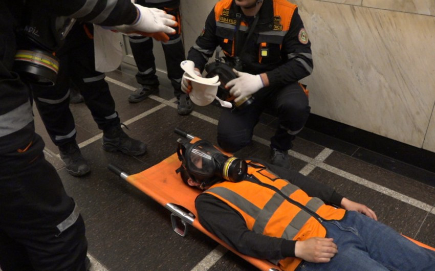 FHN "28 May” və “Nizami” stansiyalarında taktiki-xüsusi təlim keçirib
