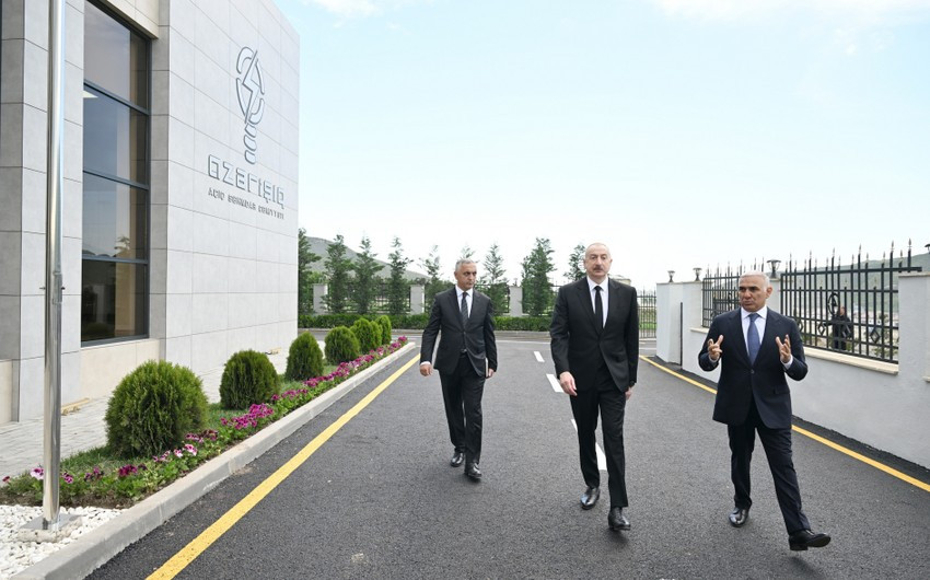 Prezident İlham Əliyev “Azərişıq” ASC-nin "Xocalı" yarımstansiyasının və Rəqəmsal İdarəetmə Mərkəzininin açılışında iştirak edib