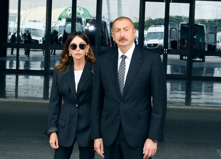Prezident və xanımı Daşaltı kənd məscidinin açılışında iştirak ediblər