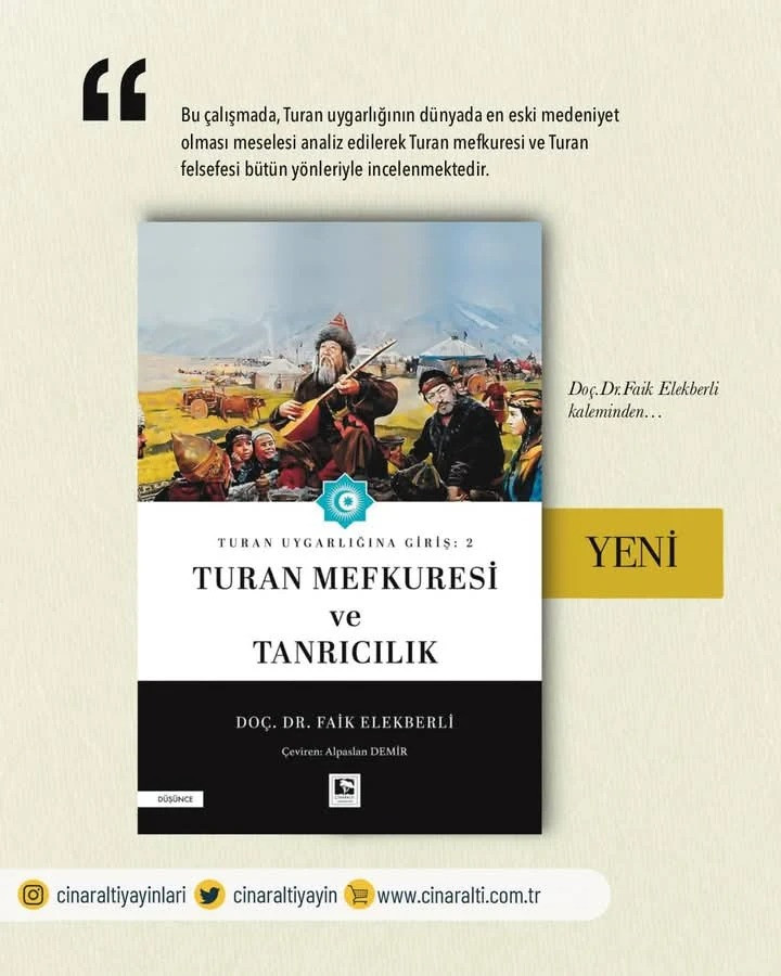 “Turan sivilizasiyasına giriş: Turan məfkurəsi və Tanrıçılıq” kitabı Türkiyədə yenidən nəşr olunub