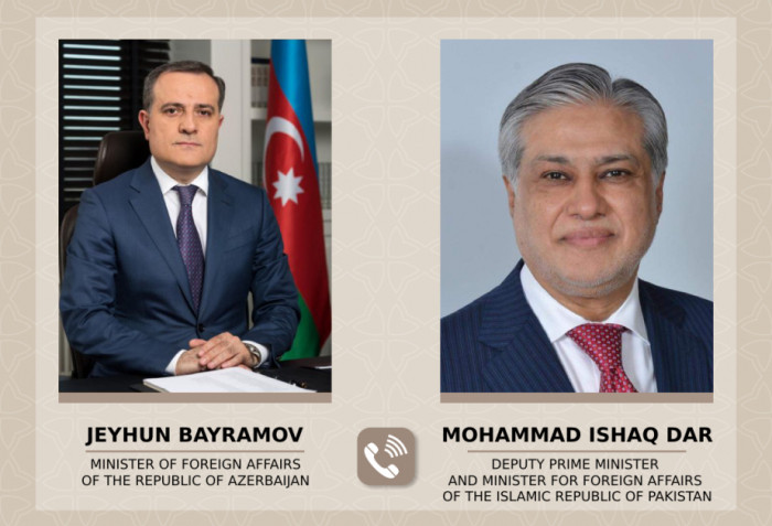 Ceyhun Bayramov pakistanlı həmkarı ilə danışıb