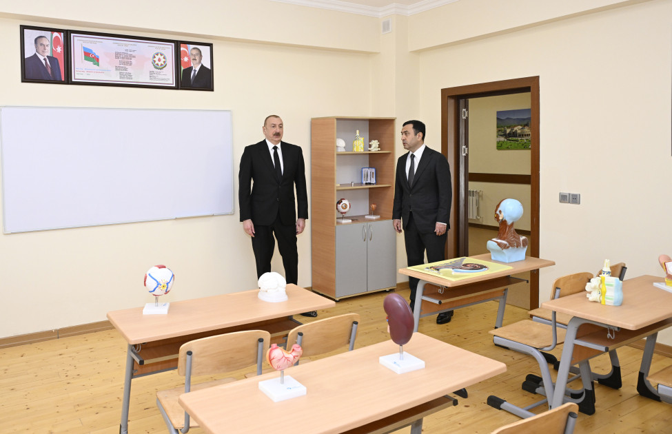 Prezident İlham Əliyev İsmayıllıda “Talıstan” liseyinin binasının açılışında iştirak edib -