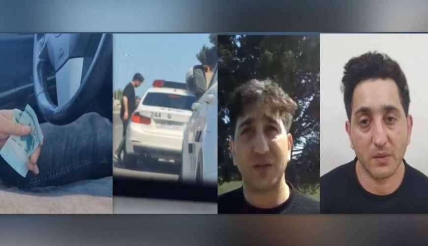 Yol polisini təhdid edən sürücü həbs olunub