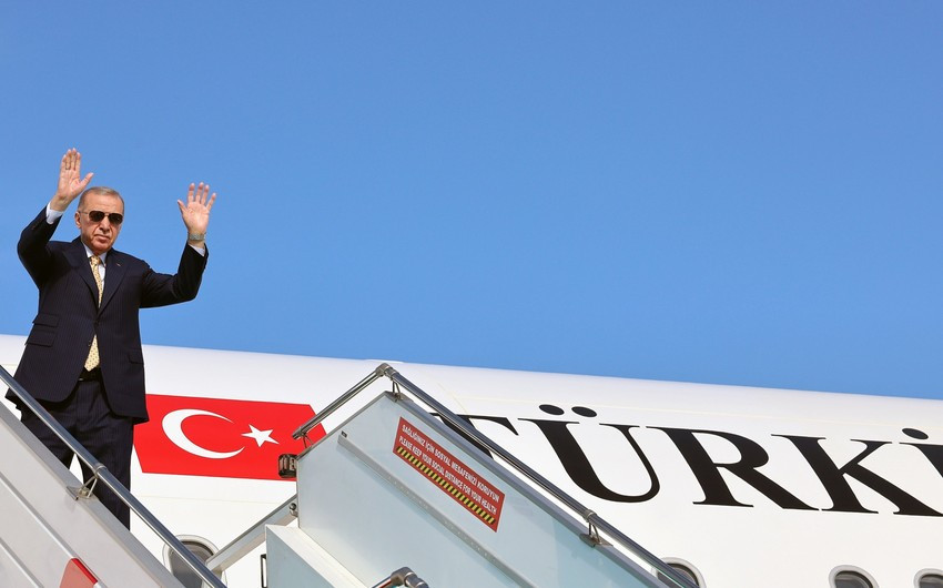 Türkiyə Prezidentinin təyyarəsi Laçına eniş edib