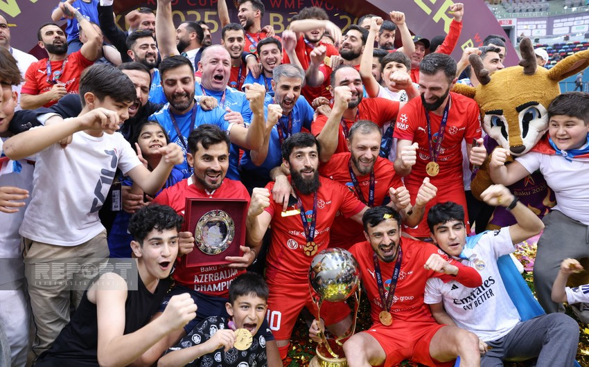 Minifutbol üzrə dünya çempionu olan Azərbaycan millisi mükafatlandırılıb
