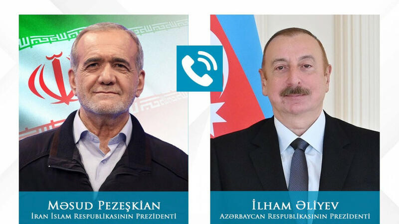Prezident İlham Əliyev iranlı həmkarı ilə danışıb