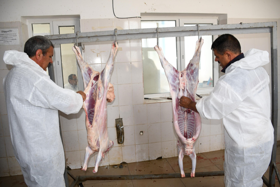 Ağdamda şəhid və aztəminatlı ailələrə Qurban sovqatı paylanıb