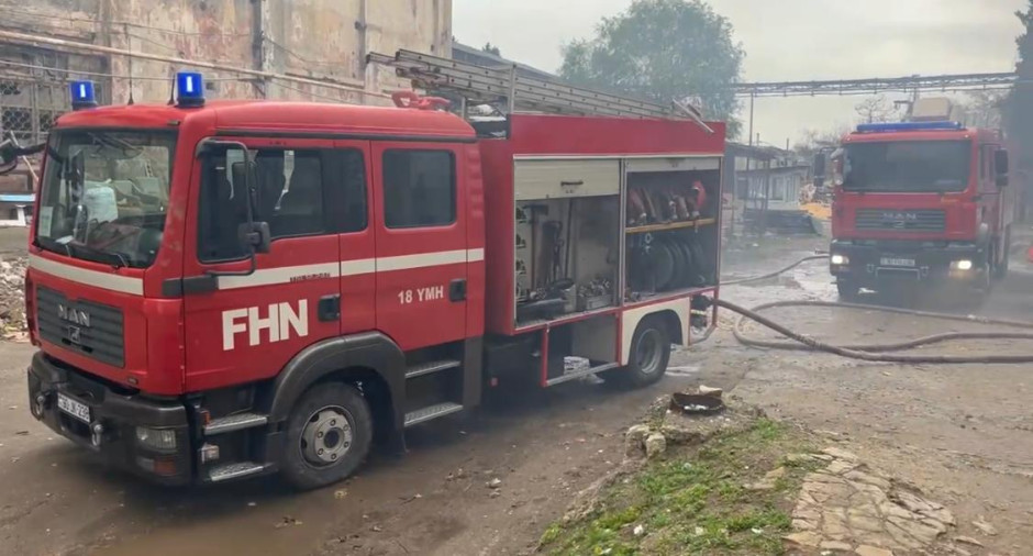 "Sabunçu bazar"ında yanğın olu
