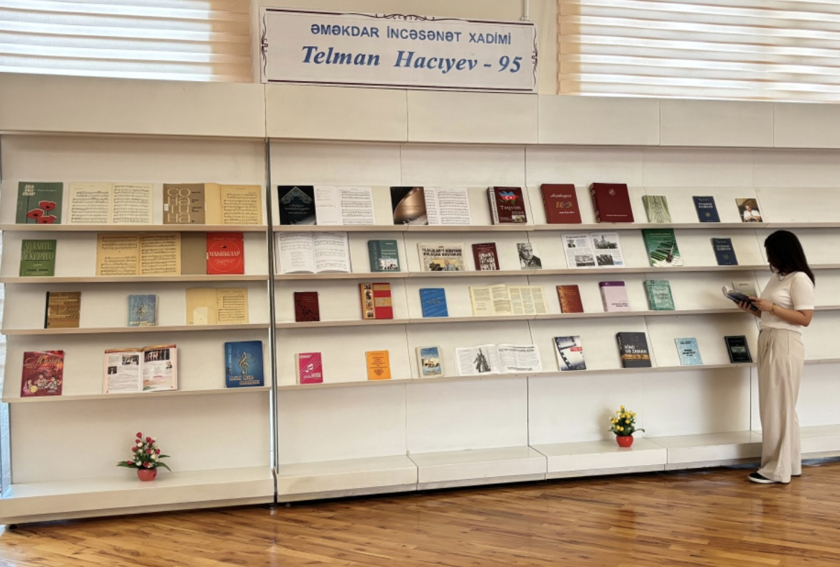 Milli Kitabxanada görkəmli bəstəkara həsr edilən kitab sərgisi açılıb