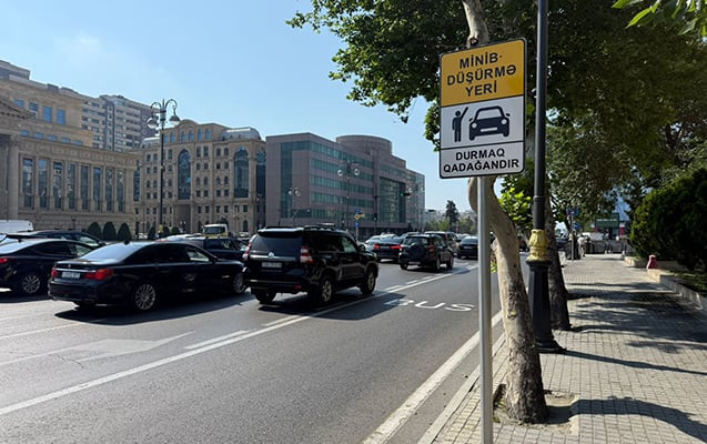 Avtobus zolaqlarında avtomobillərə minib-düşmək üçün xüsusi yerlər yaradılır