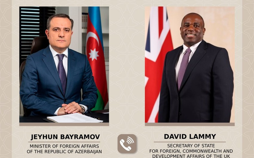 Ceyhun Bayramov və Böyük Britaniyanın XİN başçısı arasında telefon danışığı baş tutub