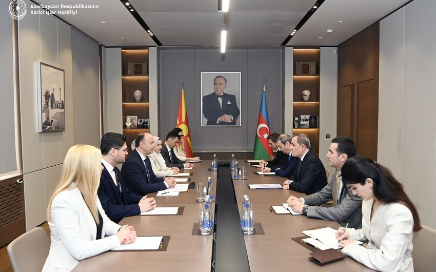Ceyhun Bayramov Şimali Makedoniya Assambleyasının sədri ilə görüşüb