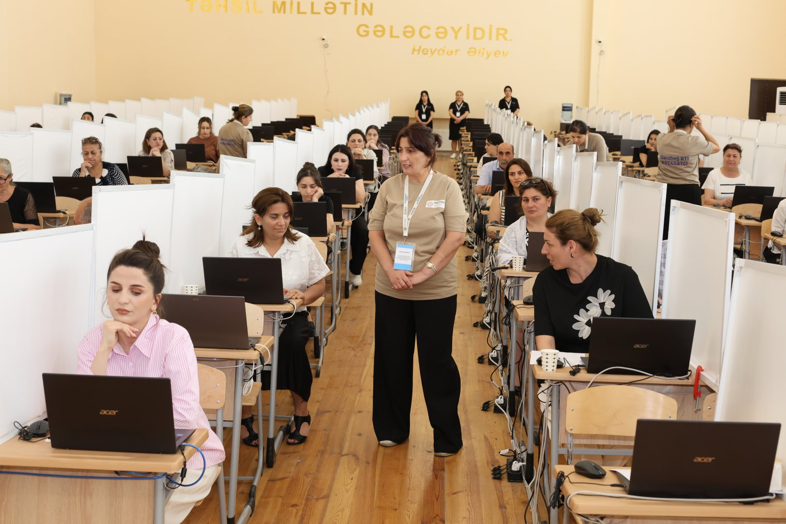 Azad olunan ərazilərdə çalışan təhsil işçiləri ilk dəfə sertifikasiya imtahanlarında iştirak ediblər