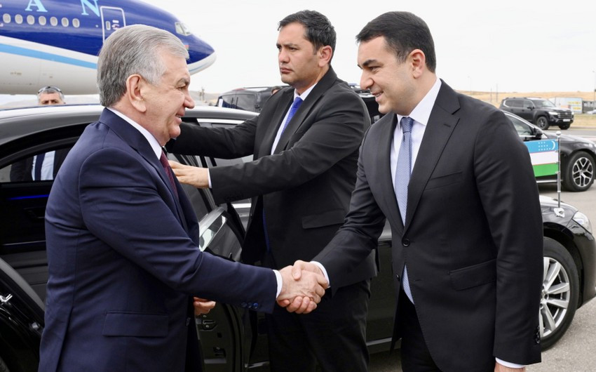 Şavkat Mirziyoyevin Azərbaycana səfəri başa çatıb