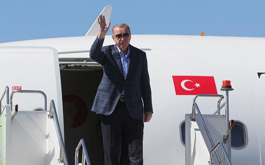 Ərdoğan Azərbaycana səfərə yola düşüb