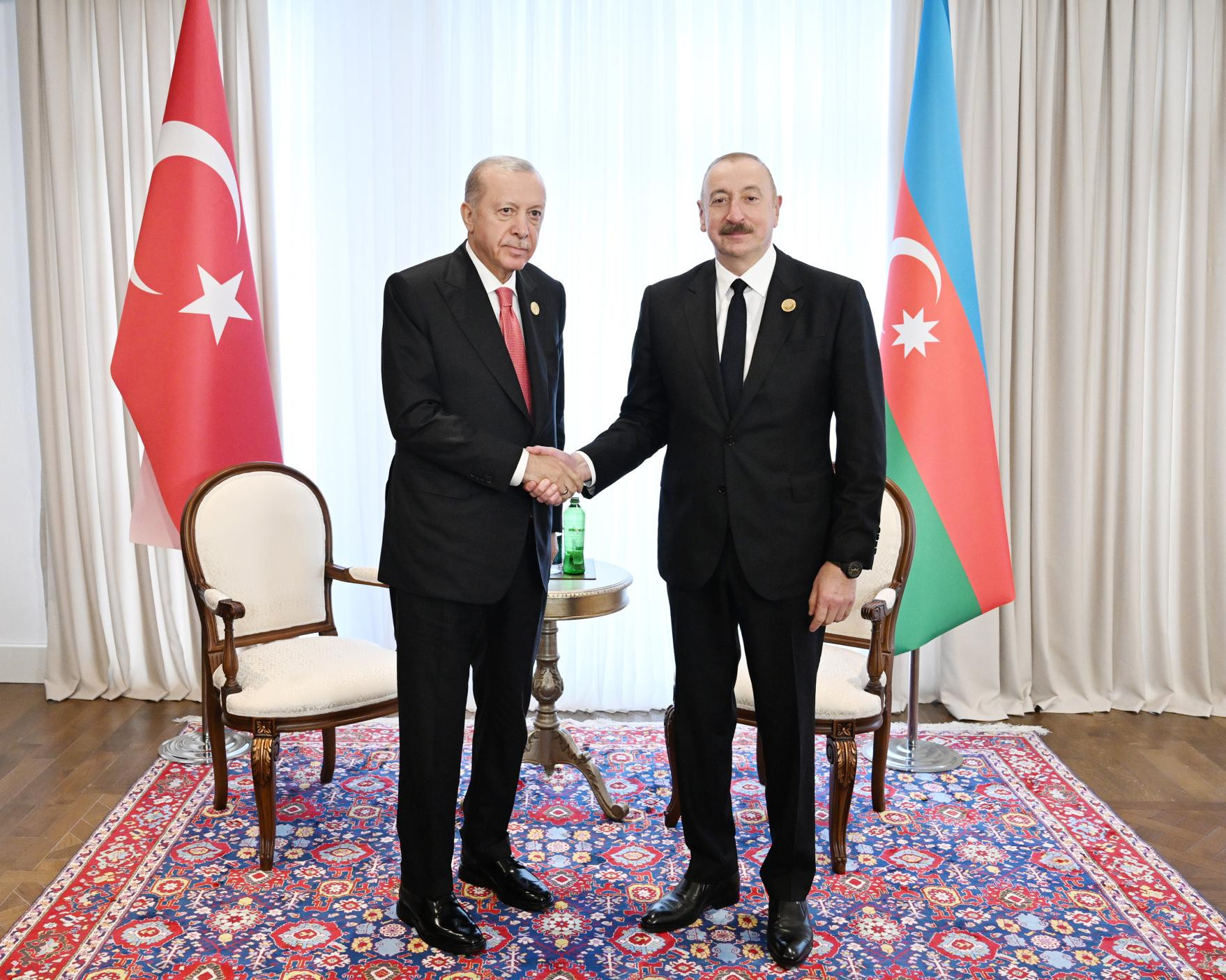 İlham Əliyev Xankəndidə Rəcəb Tayyib Ərdoğanla görüşüb