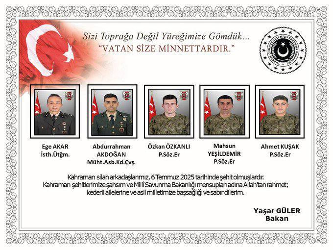 Türkiyə Ordusunun 19 əsgəri İraqda mağarada metan qazından zəhərlənib, 5-i həyatını itirib