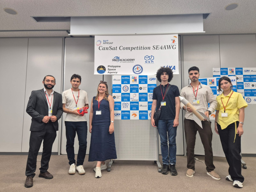 Azərbaycan Komandası Asiya və Sakit Okean Regionunun “CanSat” müsabiqəsində birinci yerə layiq görülüb