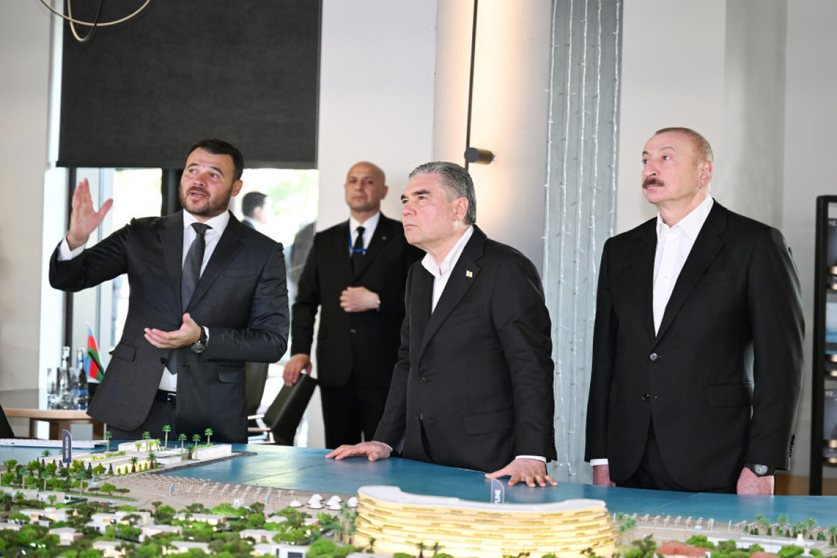 İlham Əliyev və Qurbanqulu Berdiməhəmmədov “Sea Breeze”də olublar