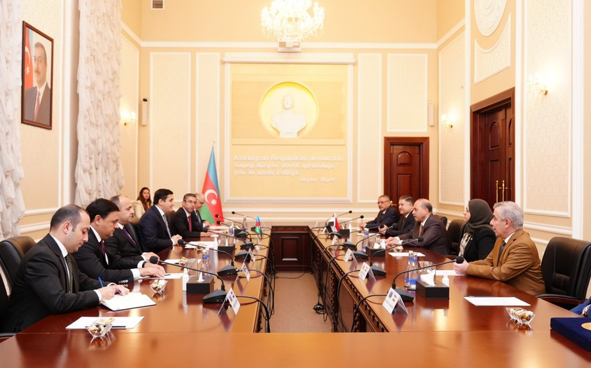 Fərid Əhmədov İraq Federal Ali Məhkəməsinin sədri ilə görüşüb