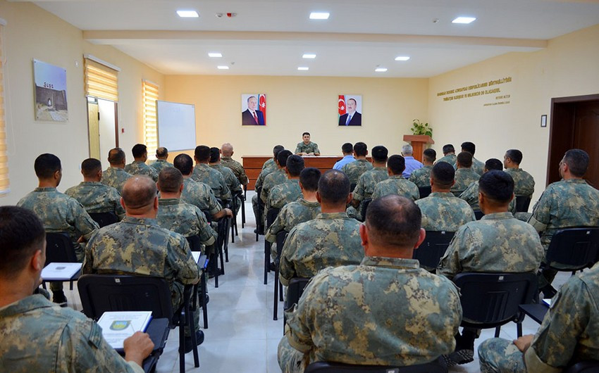 Azərbaycan Ordusunda yanğınsöndürmə ilə bağlı praktik fəaliyyətlər yerinə yetirilib