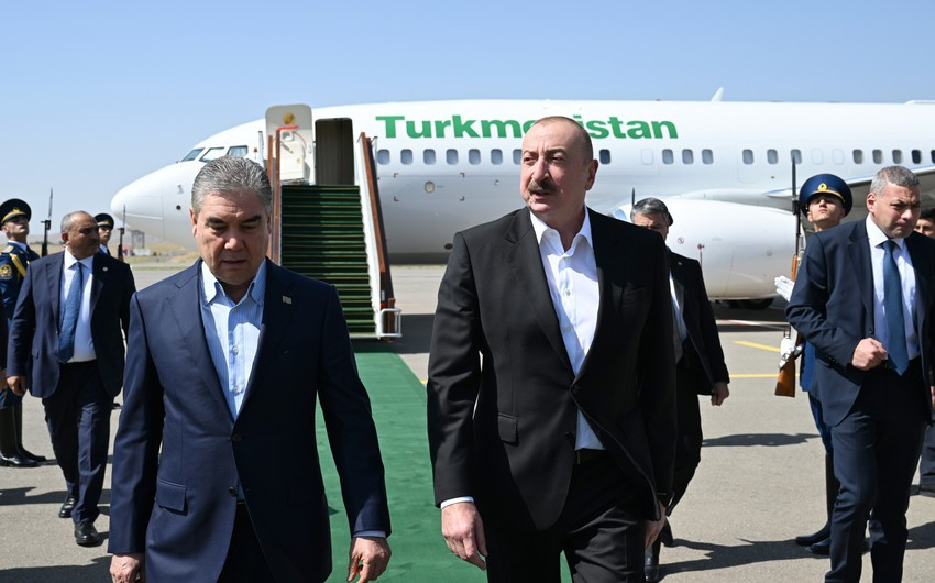 Qurbanqulu Berdiməhəmmədov Füzuli rayonuna gəlib