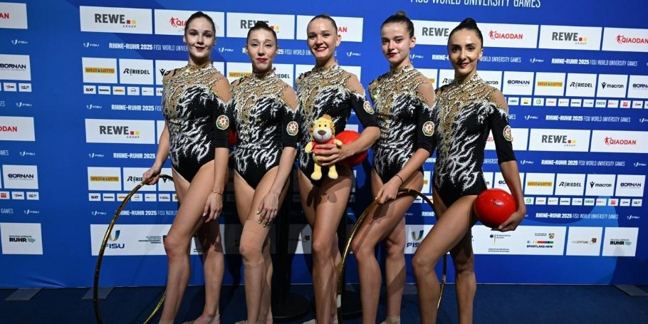 Universiadada gimnastlarımız 2 qızıl, 1 gümüş medal qazanıb