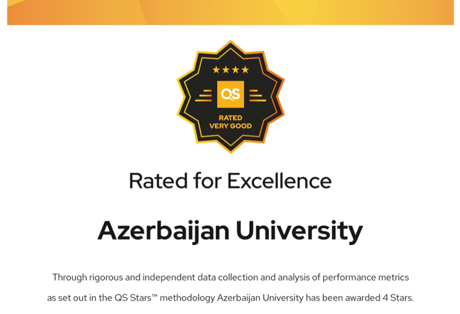 Azərbaycan Universiteti “QS Stars” auditində 4 ulduzla qiymətləndirilib