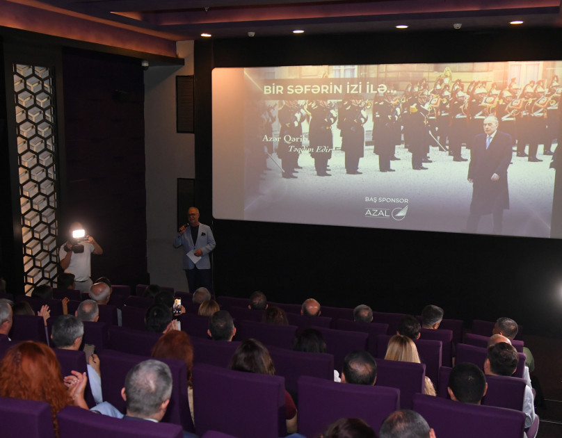 "Bir səfərin izi ilə - Fransa" sənədli filminin təqdimatı keçirilib