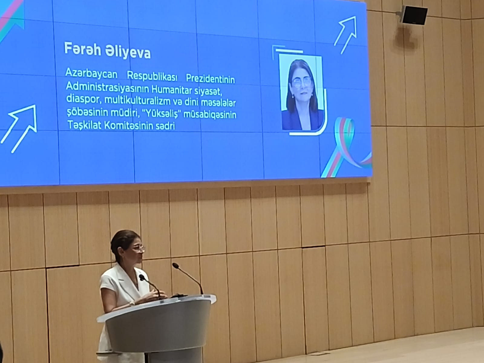 Fərəh Əliyeva: ""Yüksəliş" müsabiqəsi onu göstərir ki, ən böyük investisiya bilikdir"