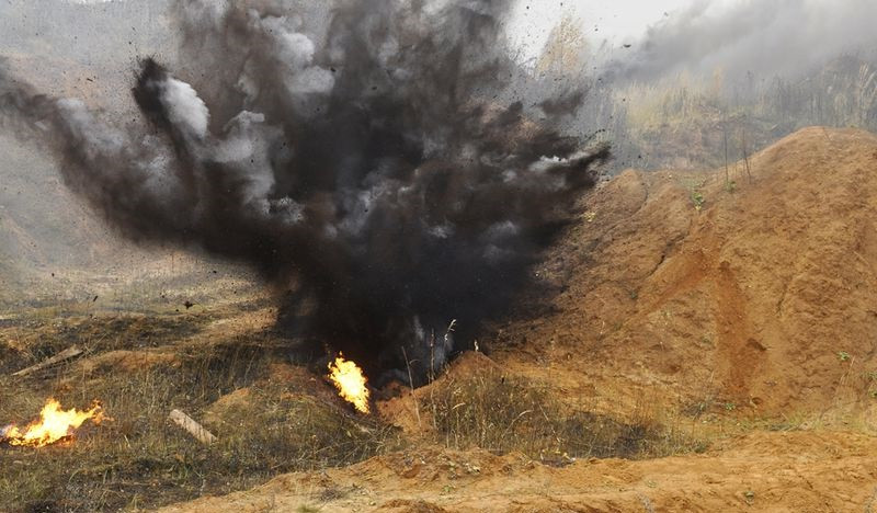 Şuşada yanğın zamanı mina partlayışları baş verib