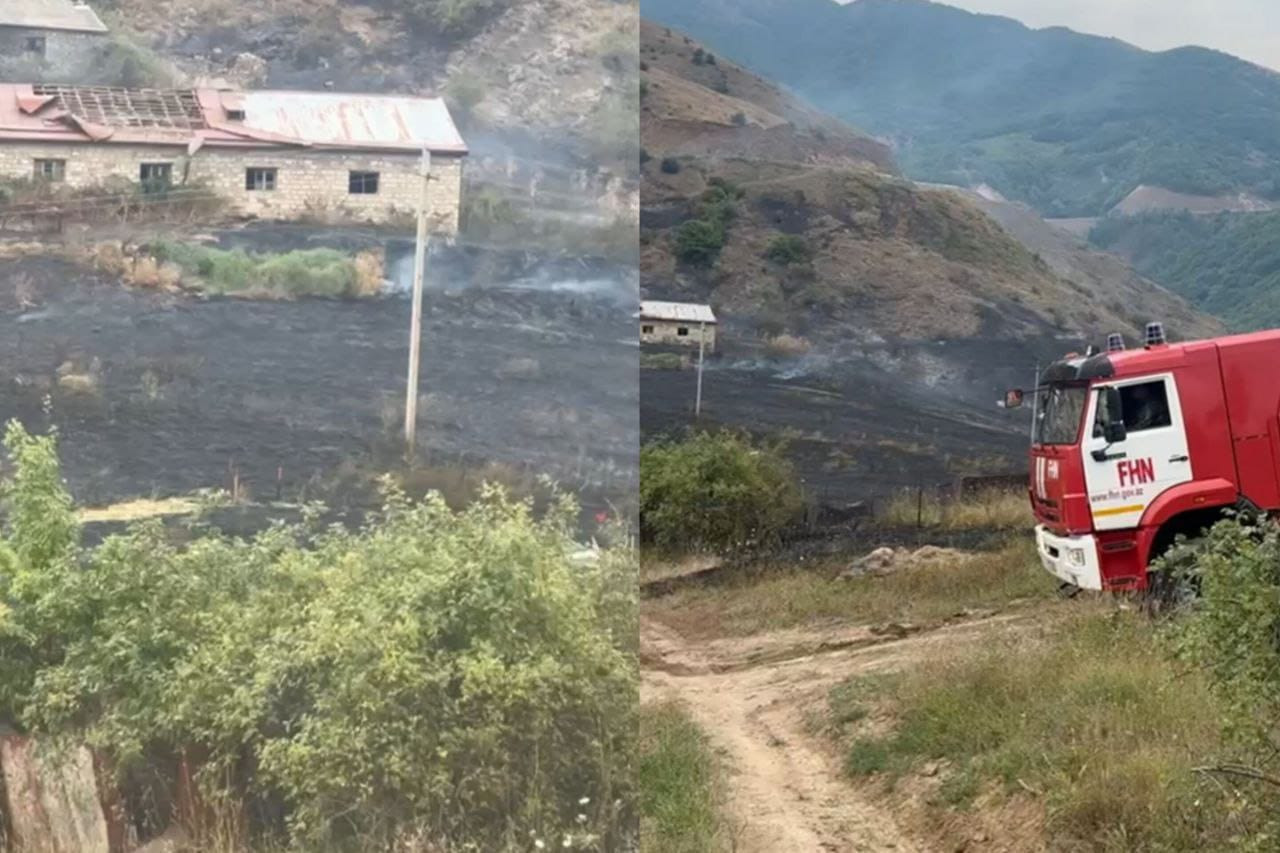 Şuşanın Böyük Qaladərəsi kəndində yanğın qısaqapanmadan yaranb- DİN